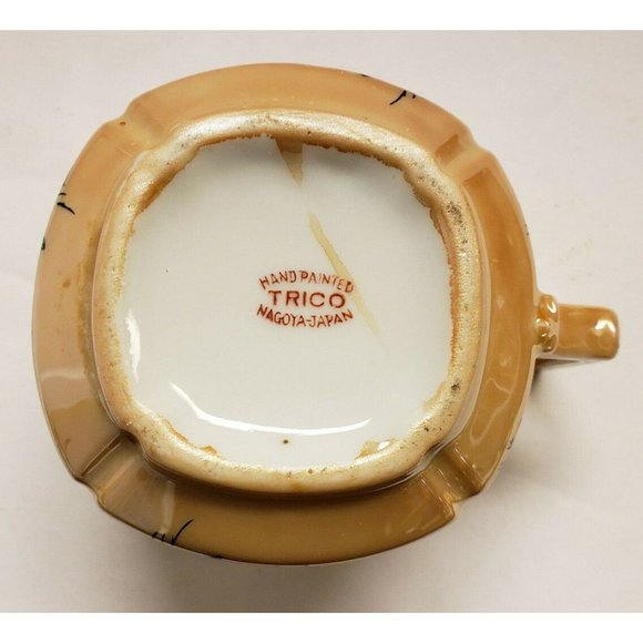 Creamer, Lusterware Gold Handpainted, Trico, Nagoya Japan, Vintage, VG Floral - Picture 6 of 7